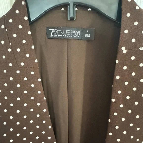 NY & Co Polka Dot Women's Blazer - Picture 3 of 3